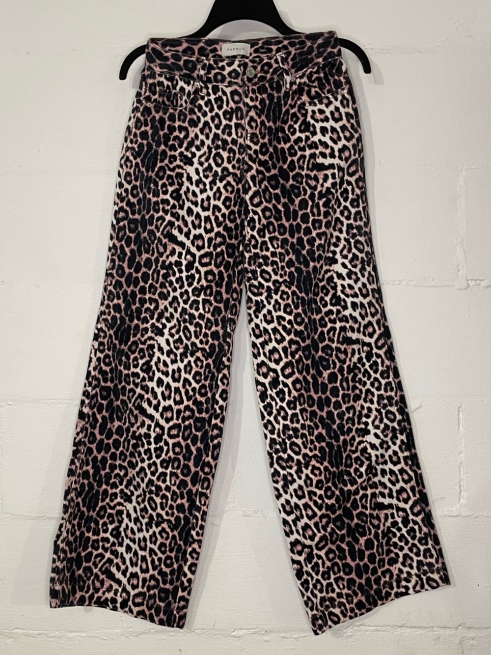 PacSun Leopard Print Wide-Leg Pants